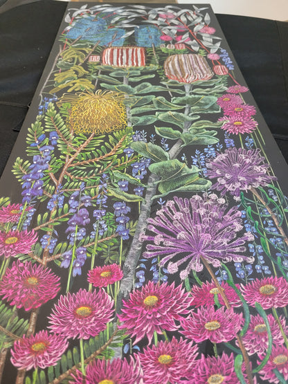 Original Scratchboard, ' Wildflowers of Southern Western Australia'