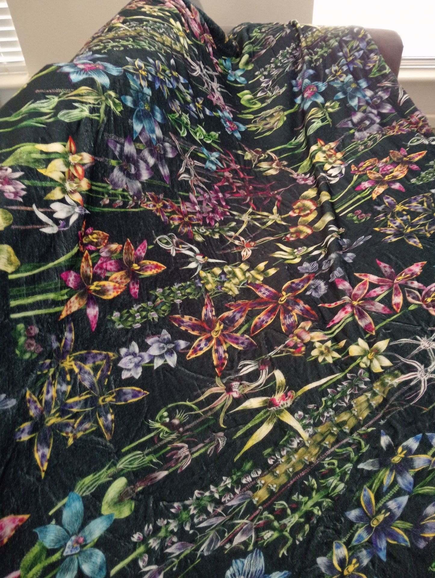 Queen blanket Orchids of Western Australia