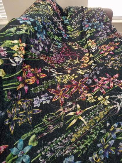 Queen blanket Orchids of Western Australia